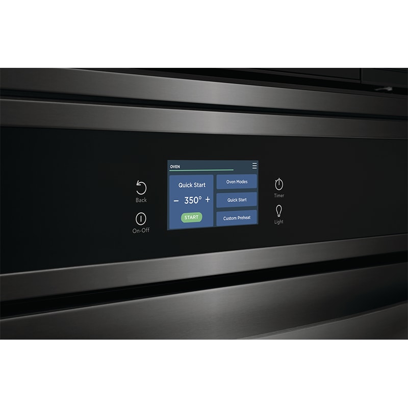 Frigidaire 30 in. 6.9 cu. ft. Electric Microwave/Wall Oven Combo with Standard Convection & Sensor Cooking - Black Stainless, Black Stainless, hires