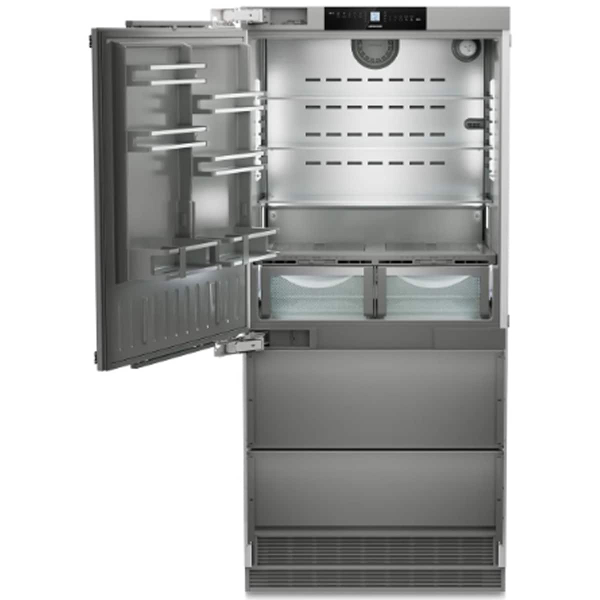 Liebherr 36 in. 18.9 cu. ft. Built-In Counter Depth Bottom Freezer Refrigerator with Ice Maker - Custom Panel Ready, , hires