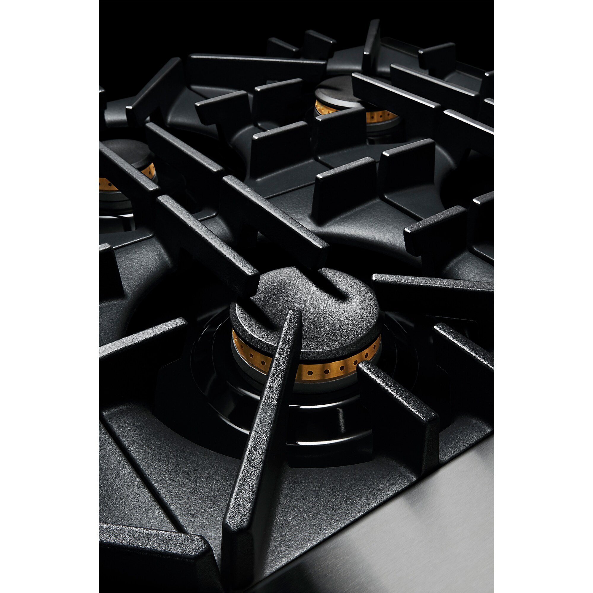 JennAir Rise Series 36 in. 5.1 cu. ft. Smart True European Convection Dual Fuel Range with 6 Sealed Burners - Stainless Steel, , hires