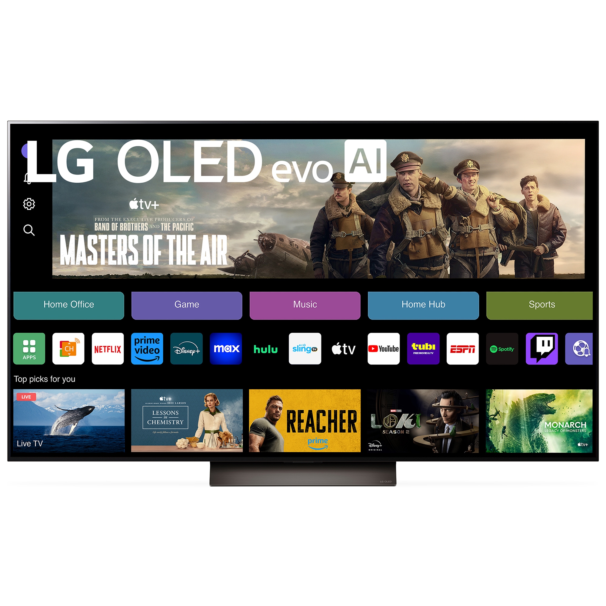 LG - 65" Class C4 Series OLED evo 4K UHD Smart webOS TV, , hires