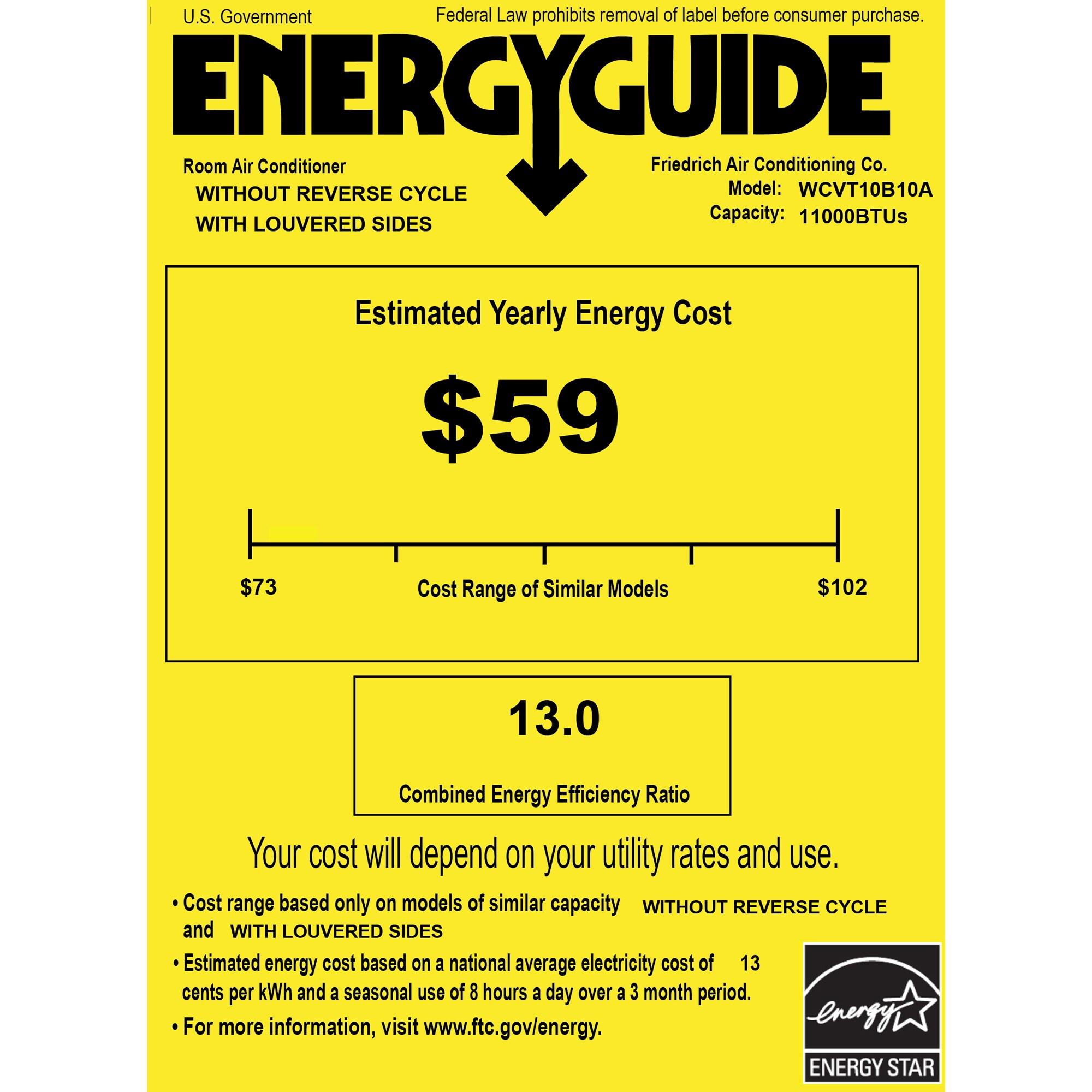 Friedrich WallMaster Inverter Series 11,000 BTU 115V Smart Through-the-Wall Air Conditioner, 3 Fan Speeds, Remote Control - Cool Grey, , hires