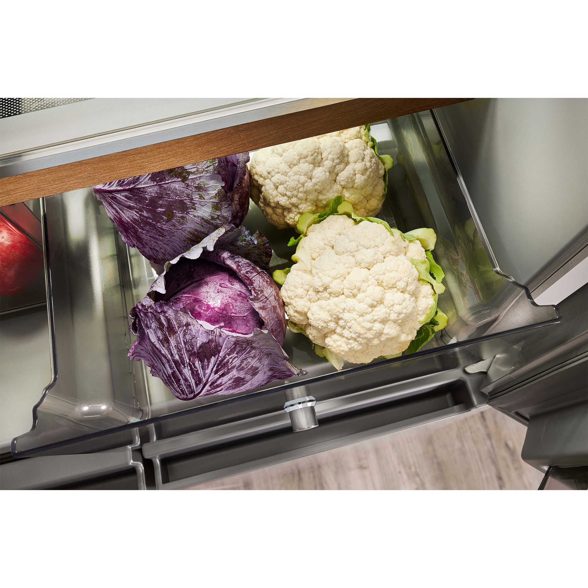 KitchenAid 36 in. 19.4 cu. ft. Counter Depth 4-Door French Door Refrigerator with Ice Maker - Stainless Steel, , hires