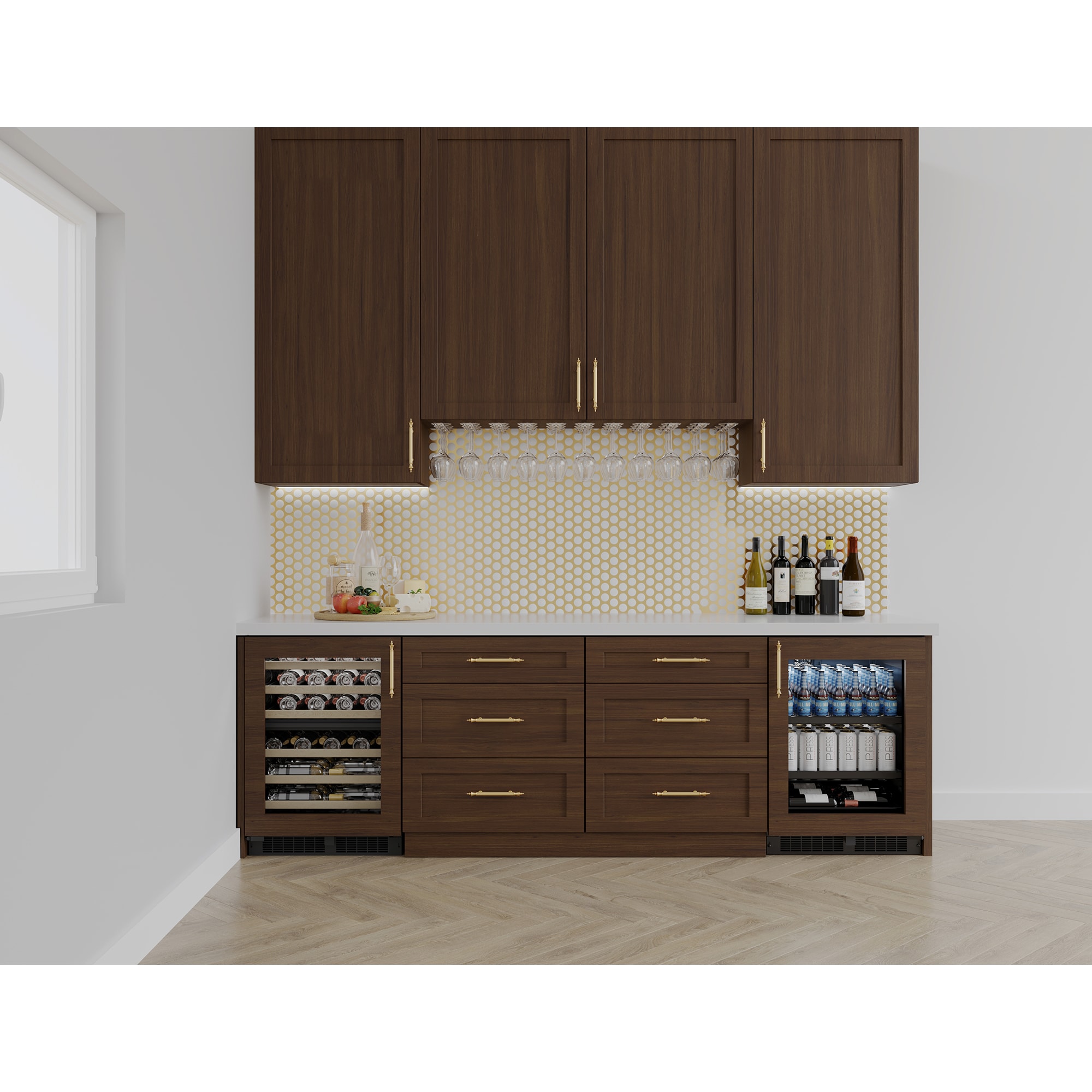 Marvel 24 in. Undercounter Wine Cooler with Dual Temperature Zones & 40 Bottle Capacity - Custom Panel Ready, , hires
