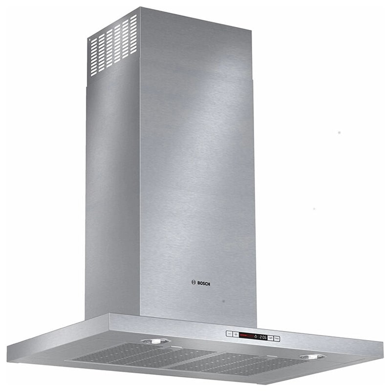 Bosch 500 Series 30 in. Convertible Chimney Style Range Hood with 600 CFM, 4 Fan Speeds & 2 Halogen Lights - Stainless Steel, , hires
