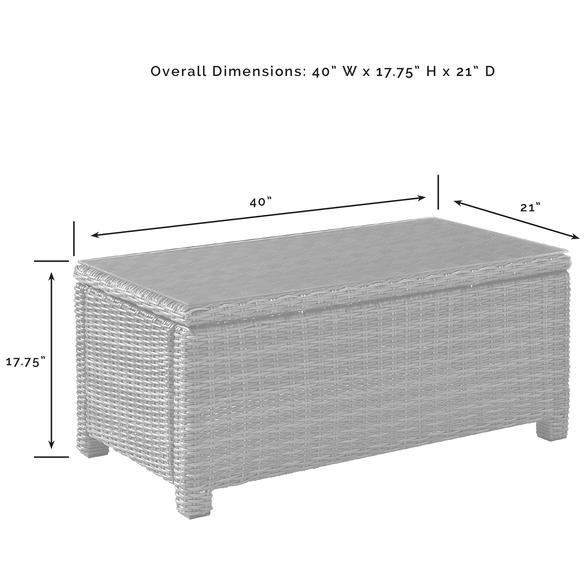 Crosley Bradenton 4-Piece Outdoor Loveseat Patio Furniture Set - Gray, , hires