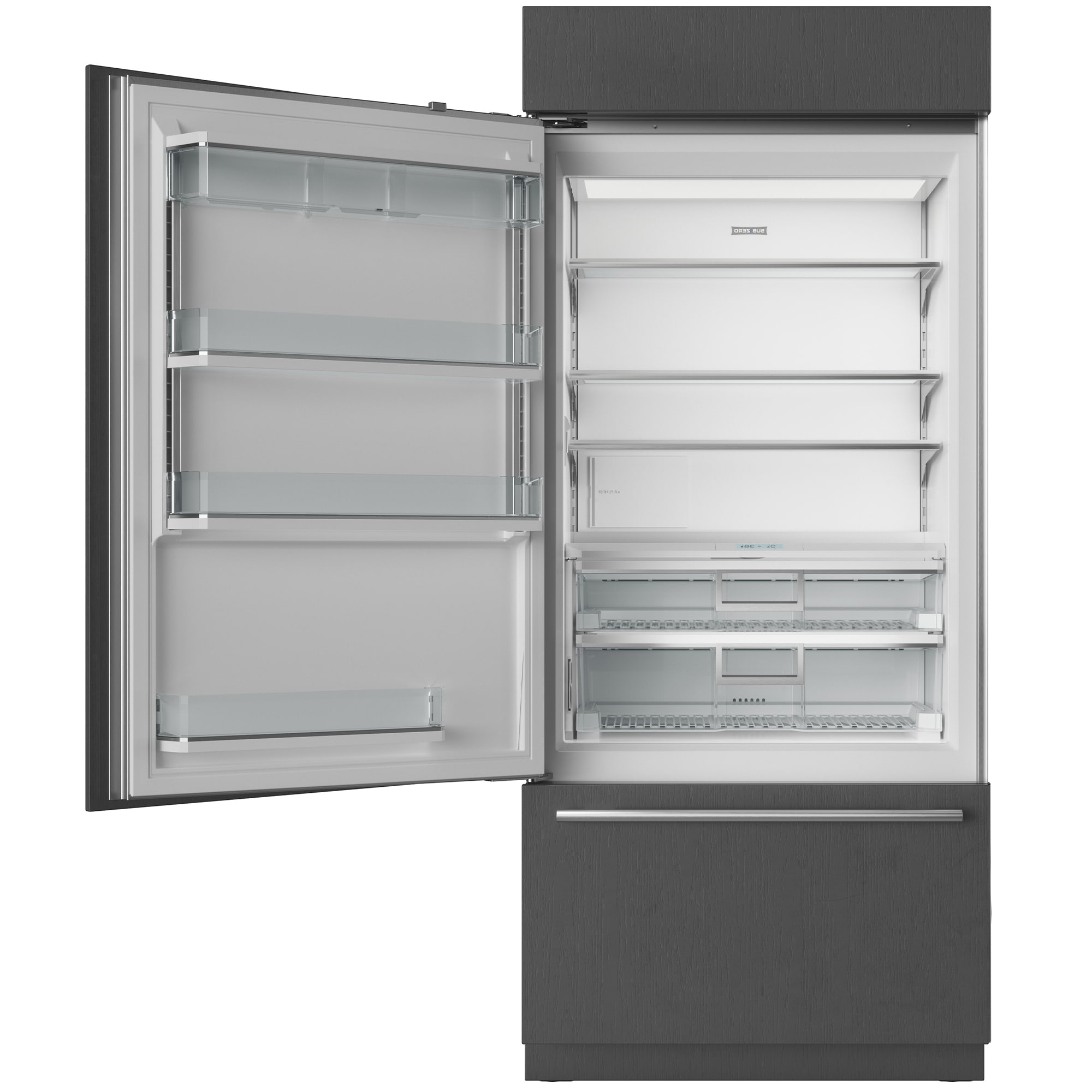 Sub-Zero Classic Series 36 in. Built-In 20.7 cu. ft. Left-Hinged Smart Bottom Freezer Refrigerator with Professional Handles & Internal Water Dispenser- Stainless Steel, , hires
