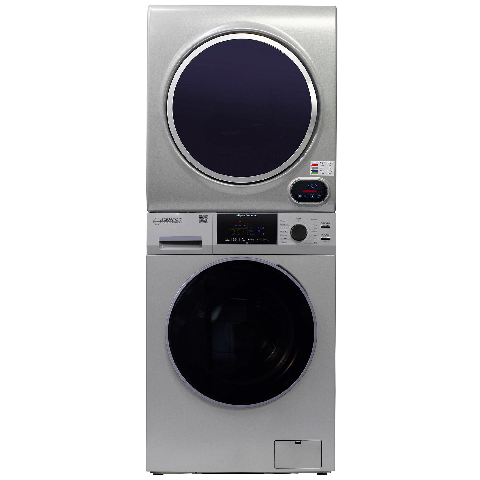 Equator 24 in. 1.6 cu. ft. Electric Front Load Stackable Laundry Center