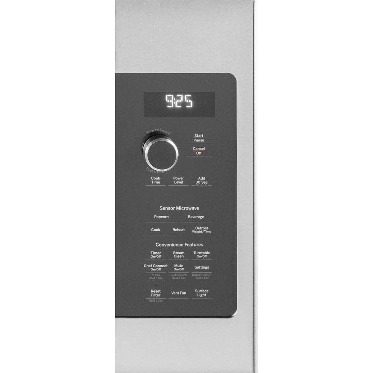 GE Profile 30 in. 2.2 cu. ft. 1000W Over-the-Range Microwave with 400 CFM & Sensor Cooking - Stainless Steel, , hires