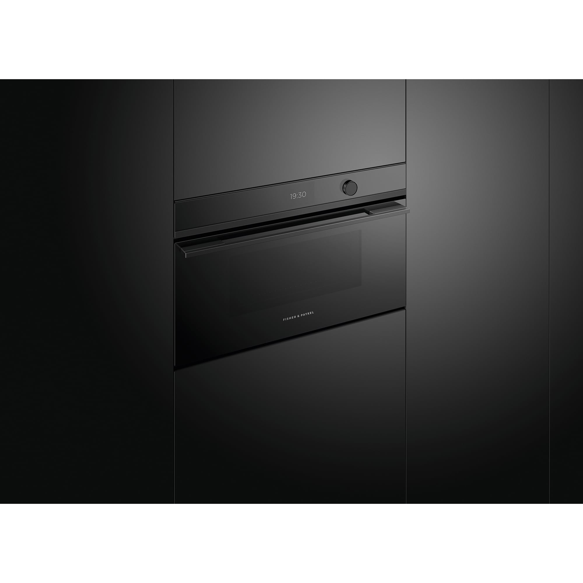 Fisher & Paykel Series 9 30 in. 1.7 cu. ft. Smart Speed Electric Single Wall Oven with True European Convection & Sensor Cooking - Black Glass, , hires