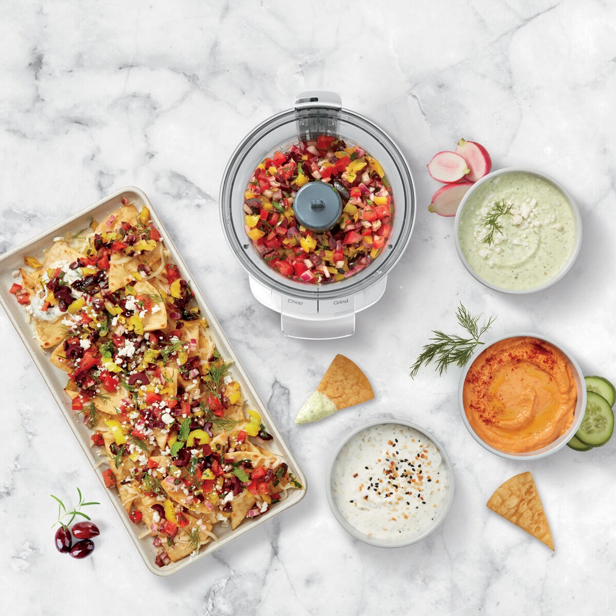 Cuisinart 3 Cup Mini Chopper - White, , hires