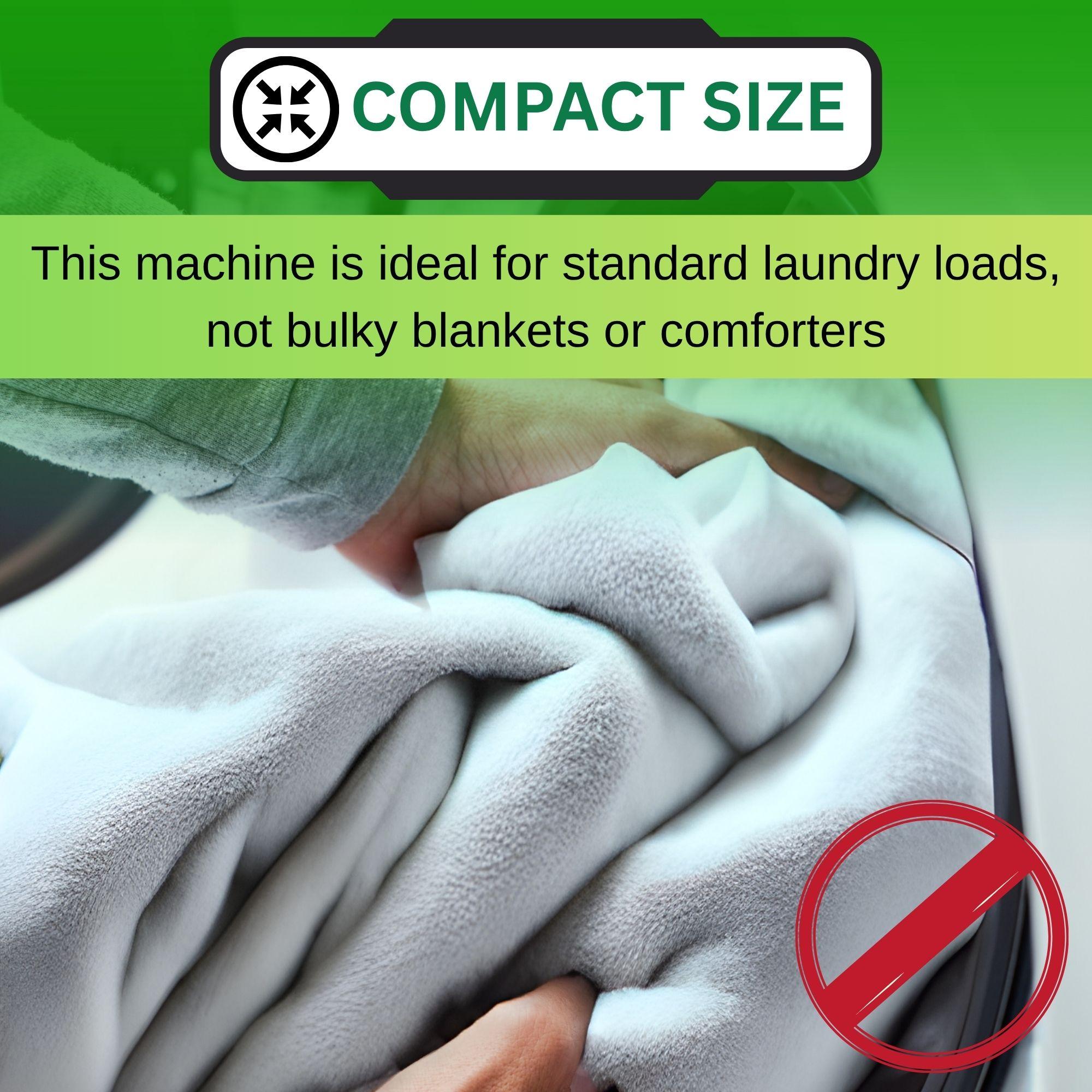 Equator 24 in. 1.6 cu. ft. Electric Front Load Laundry Center with Pet Cycle, Sanitize Cycle & Sensor Dry - Black, Black, hires