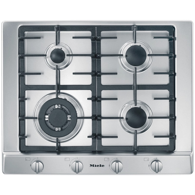 Miele Professional Series 26 in. 4-Burner Natural Gas Cooktop - Stainless Steel, , hires