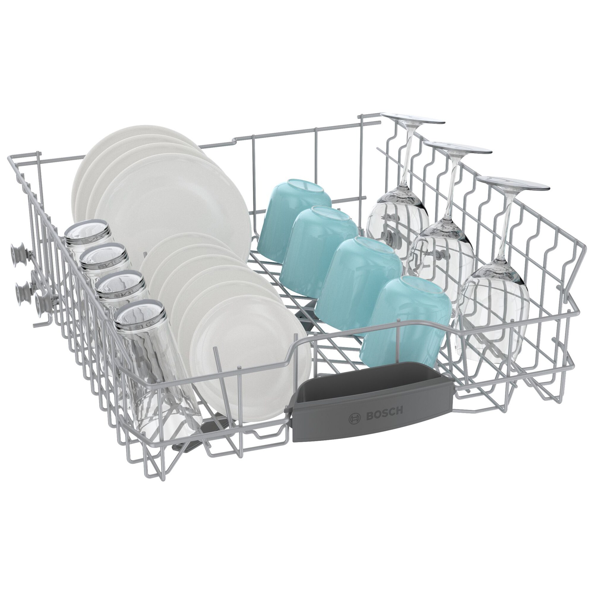 Bosch 100 Series 24 in. Front Control Smart Dishwasher with 48 dBa Sound Level & PureDry - White, , hires