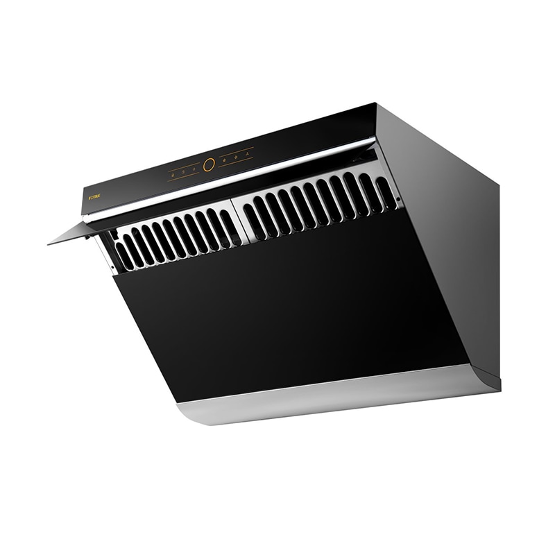 Fotile Slant Vent Series 30 in. Ducted Canopy Pro Style Style Range Hood with 850 CFM, 3 Fan Speeds & 2 LED Lights - Onyx Black, , hires