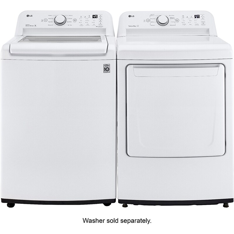 LG 27 in. 4.3 cu. ft. Top Load Washer with 4-Way Agitator & TurboDrum Technology - White, , hires