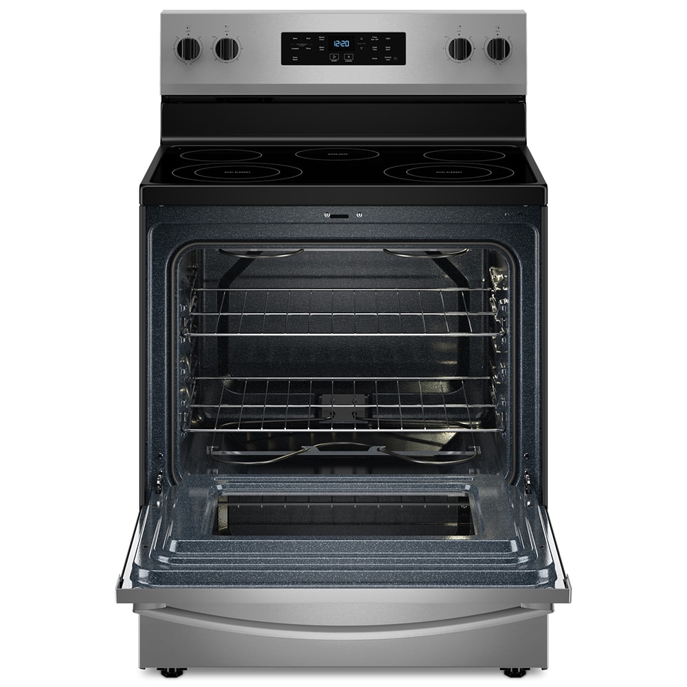 Whirlpool 30 in. 5.3 cu. ft. Electric Range with Radiant Burners - Stainless Steel, Stainless Steel, hires
