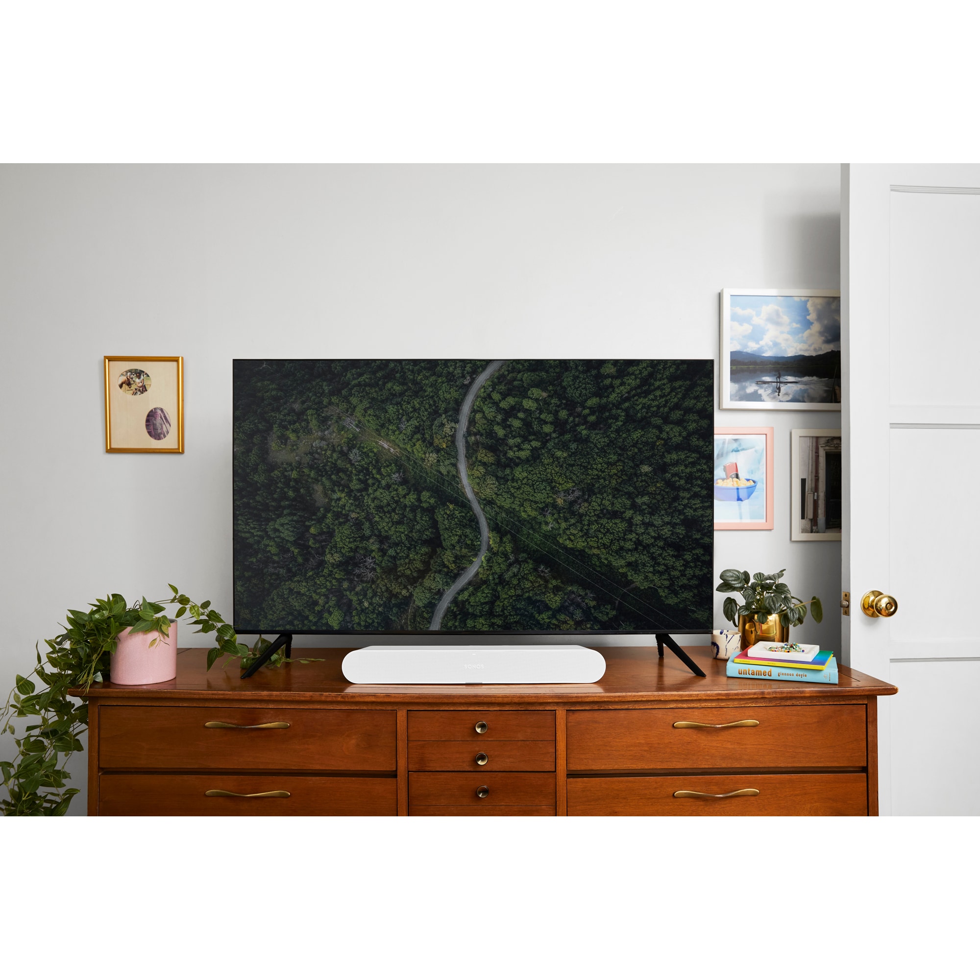 Sonos Ray 2 Channel Smart Sound Bar - White, White, hires