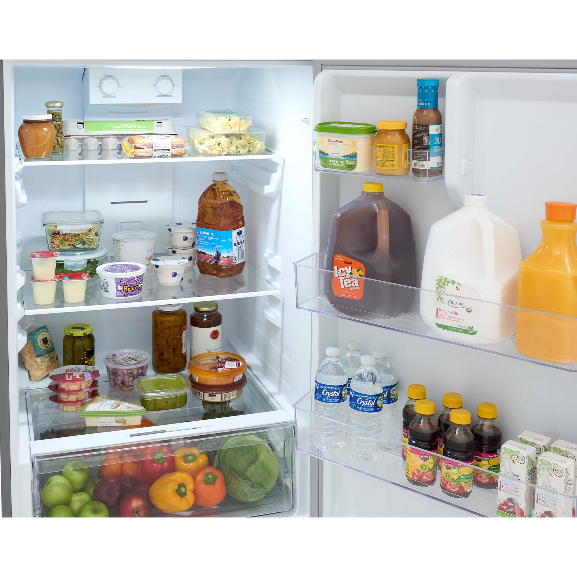 Frigidaire 28 in. 16 cu. ft. Counter Depth Garage Ready Top Freezer Refrigerator - Stainless Steel, Stainless Steel, hires