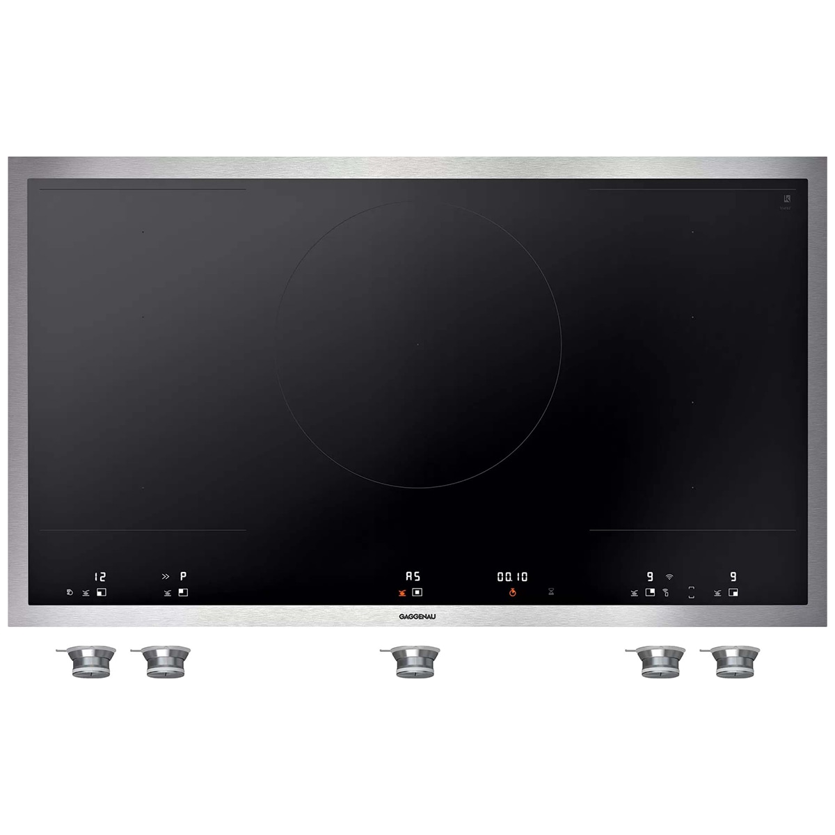 Gaggenau Vario 400 Series 36 in. 5-Burner Smart Induction Cooktop with Power Burner - Stainless Steel, , hires