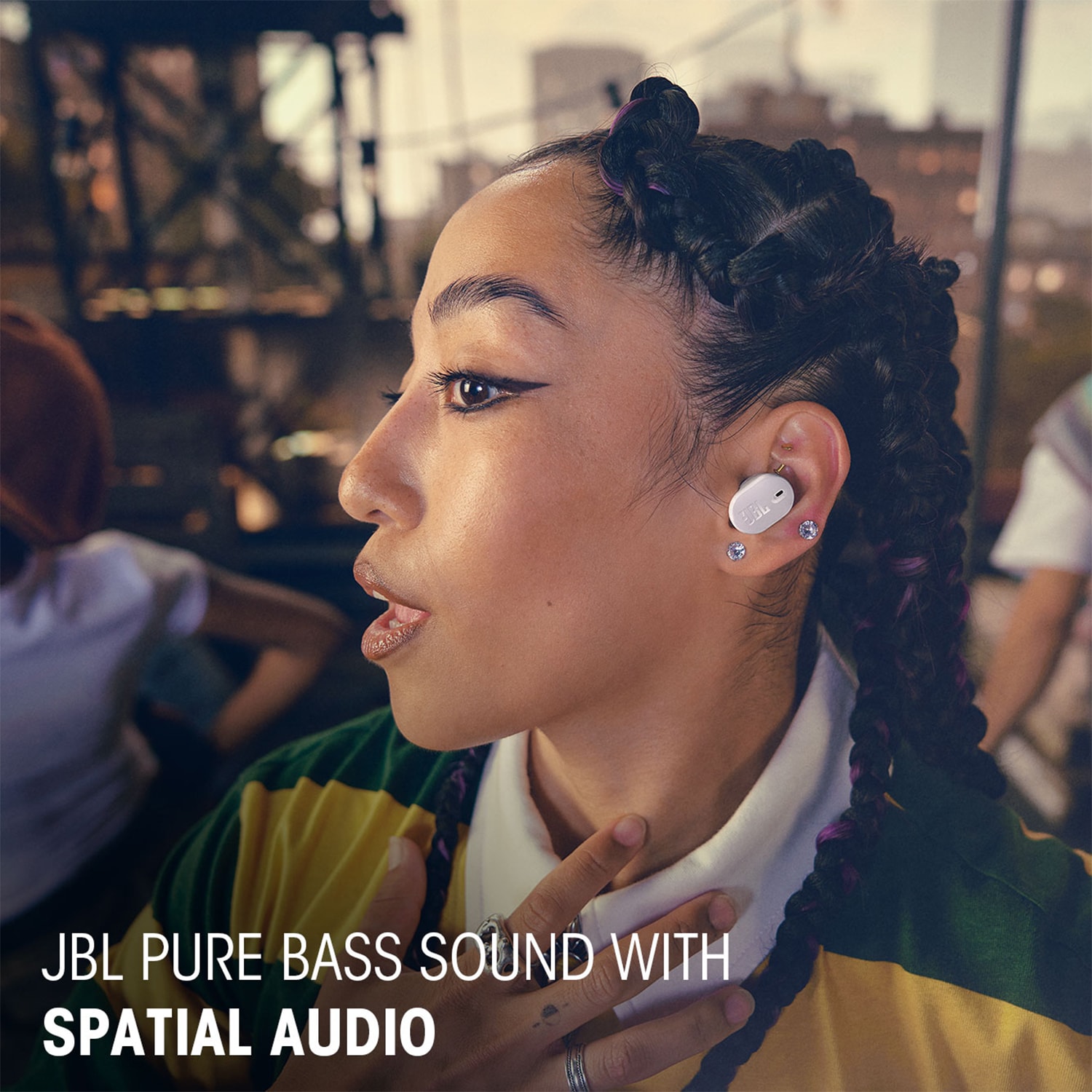 JBL - Tune Buds 2 True Wireless Noise Cancelling Earbuds - White, , hires