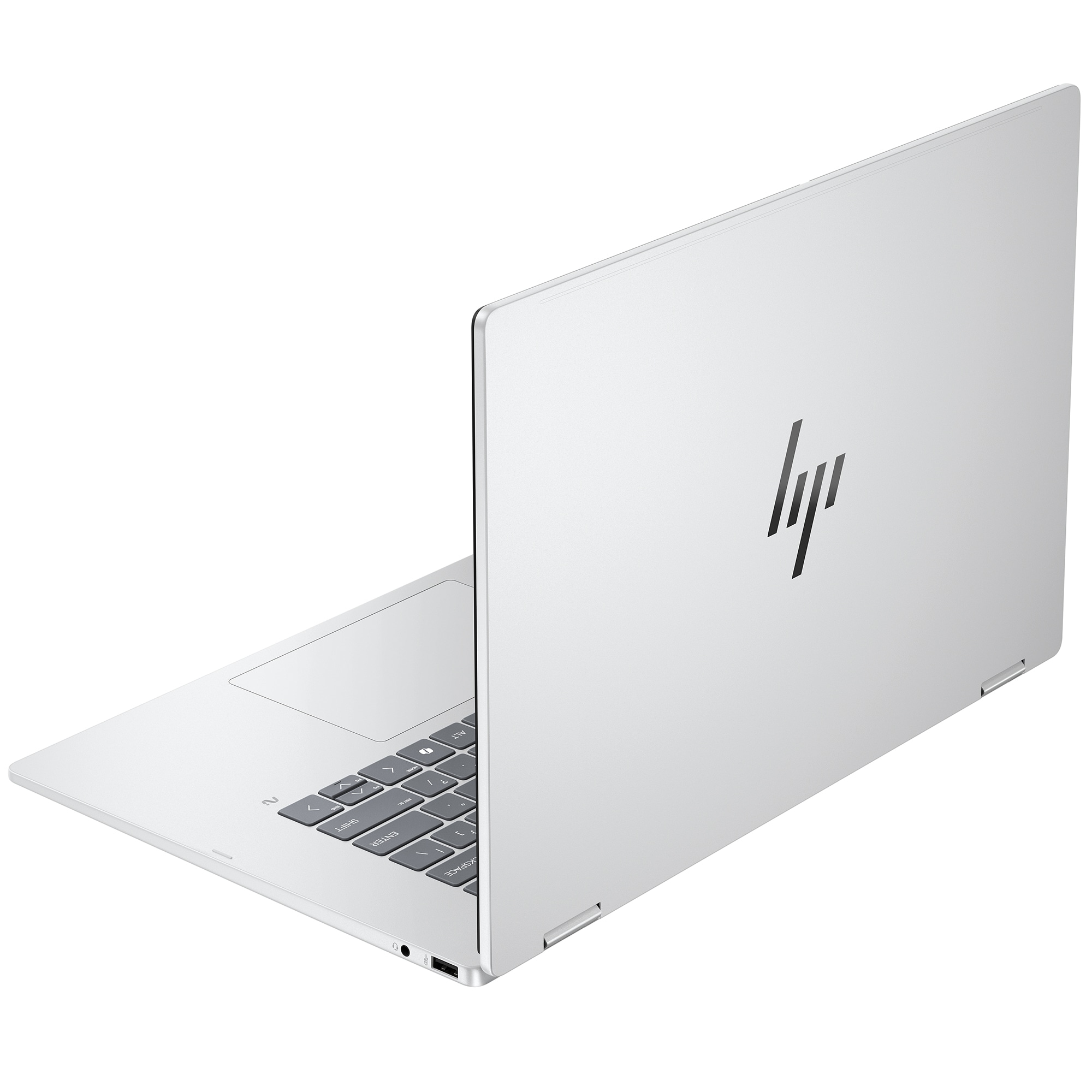 HP OmniBook 7 Flip 16 in. 2-in-1 Touch Screen Notebook with Copilot+ PC, Intel Core Ultra 5 226V, 8-Core CPU, Intel Arc 130V GPU, 16 GB RAM, 512 GB SSD, up to 23 Hrs. of Battery Life & Windows 11 Home - Glacier Silver, , hires