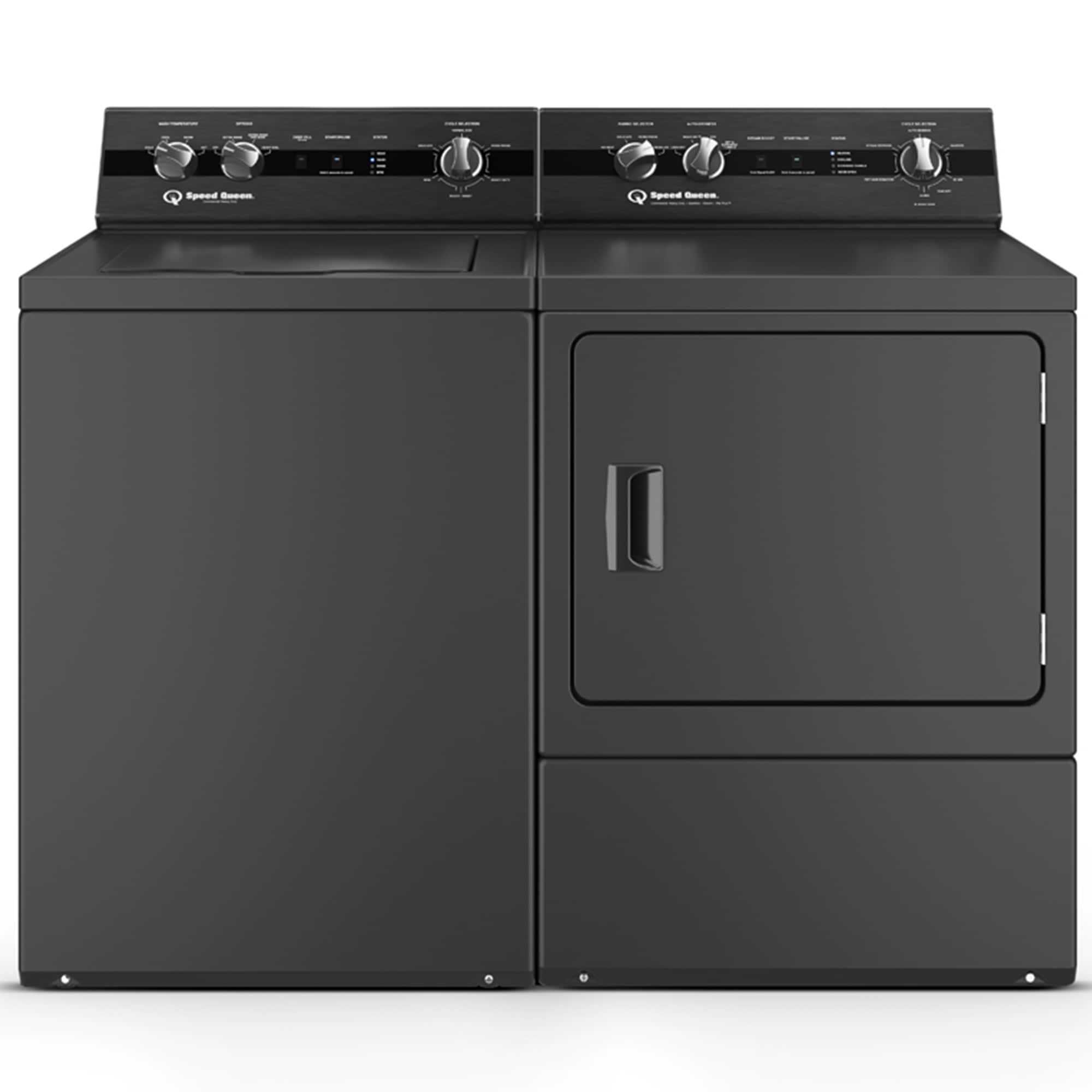 Speed Queen DC5 27 in. 7.0 cu. ft. Gas Dryer with Pet Plus Cycle, Sensor Dry, Sanitize & Steam Cycle - Matte Black, Matte Black, hires