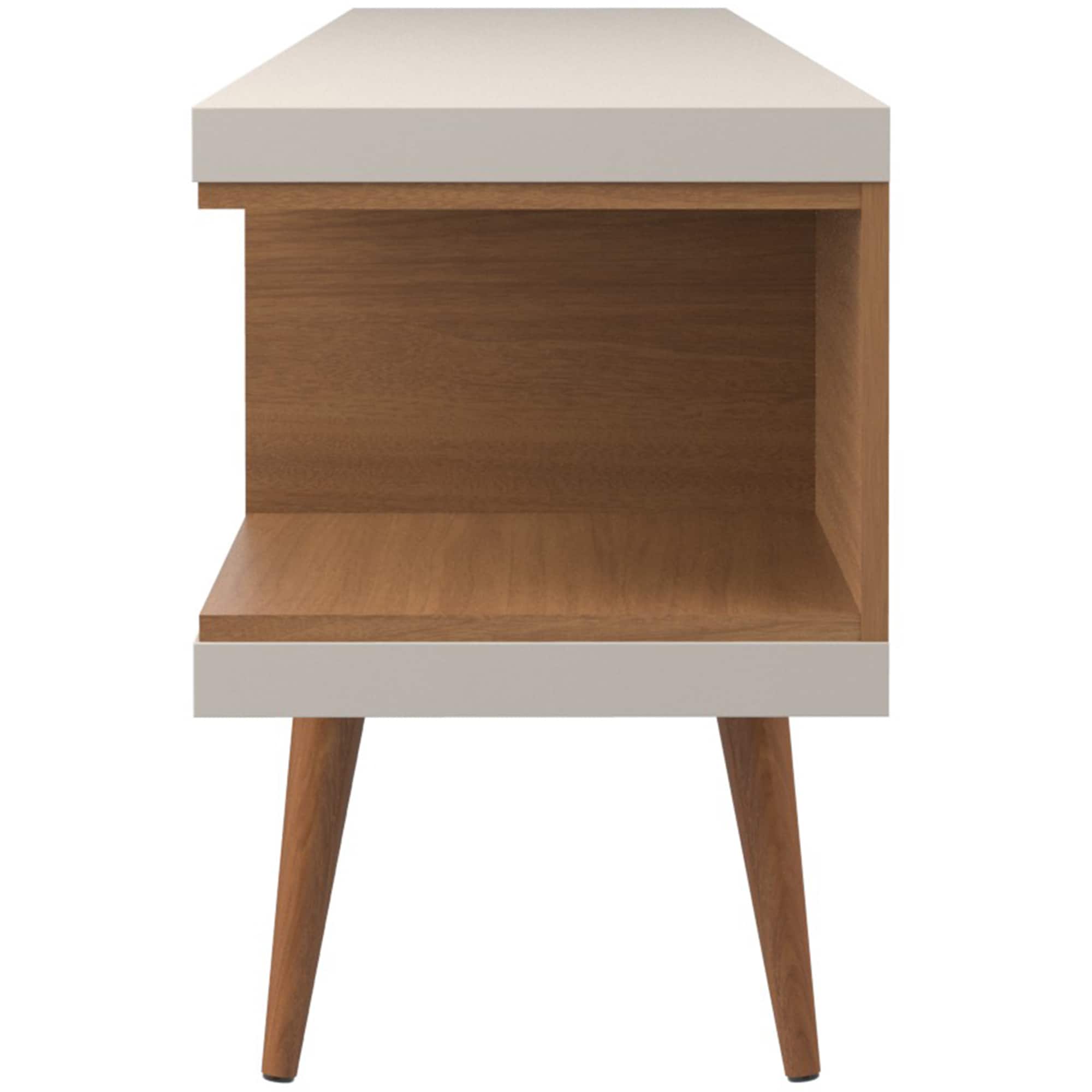 Manhattan Comfort Utopia 70" TV Stand - Off White & Maple Cream, , hires