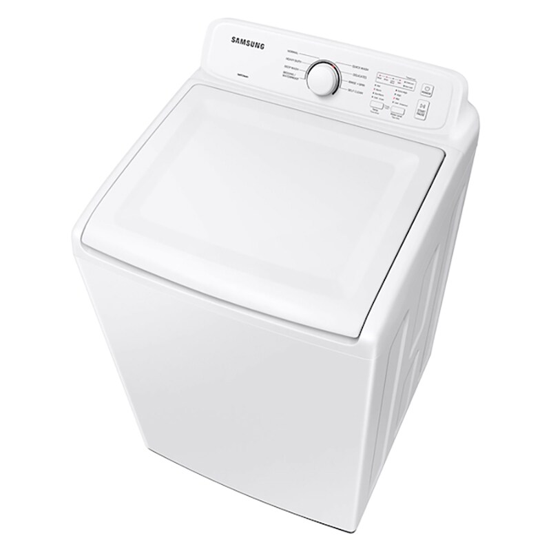 Samsung 27 in. 4.0 cu. ft. Top Load Washer with ActiveWave Agitator & Soft-Close Lid - White, White, hires