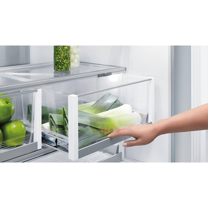 Fisher & Paykel Series 7 Integrated 36 in. 17.0 cu. ft. Built-In Counter Depth 72 Heigh French Door Refrigerator with Water Dispenser - Required Stainless Door Panels and Handles Sold Separately Does Not Accept Custom Cabinetry Panel, , hires