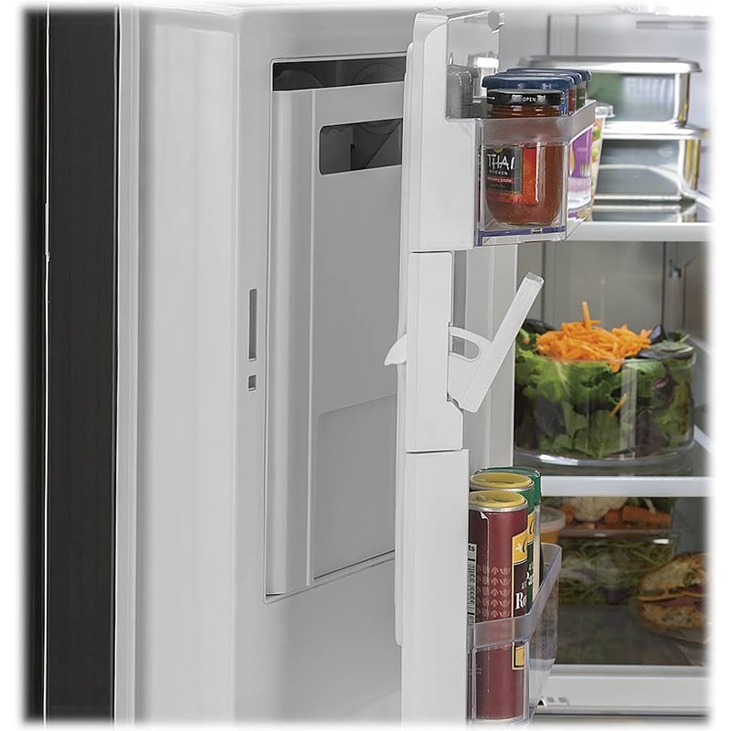 GE 36 in. 25.6 cu. ft. French Door Refrigerator with Ice & Water Dispenser - Black, Black, hires