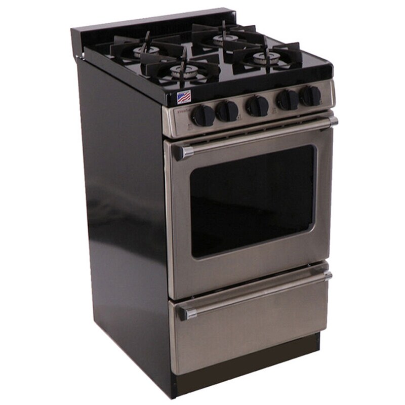 Premier Pro Series 20 in. 2.4 cu. ft. Gas Range with 4 Sealed Burners - Stainless Steel, , hires