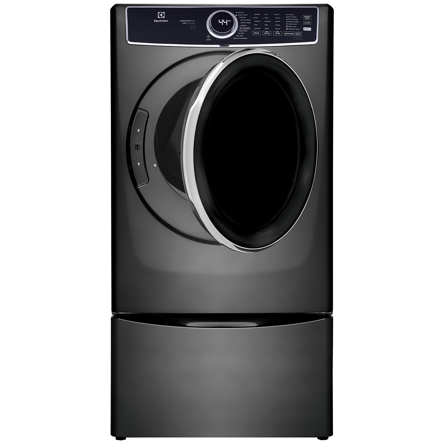 Electrolux 600 Series 27 in. 8.0 cu. ft. Stackable Gas Dryer with LuxCare Dry, Instant Refresh, Perfect Steam & Sanitize Cycle - Titanium, Titanium, hires
