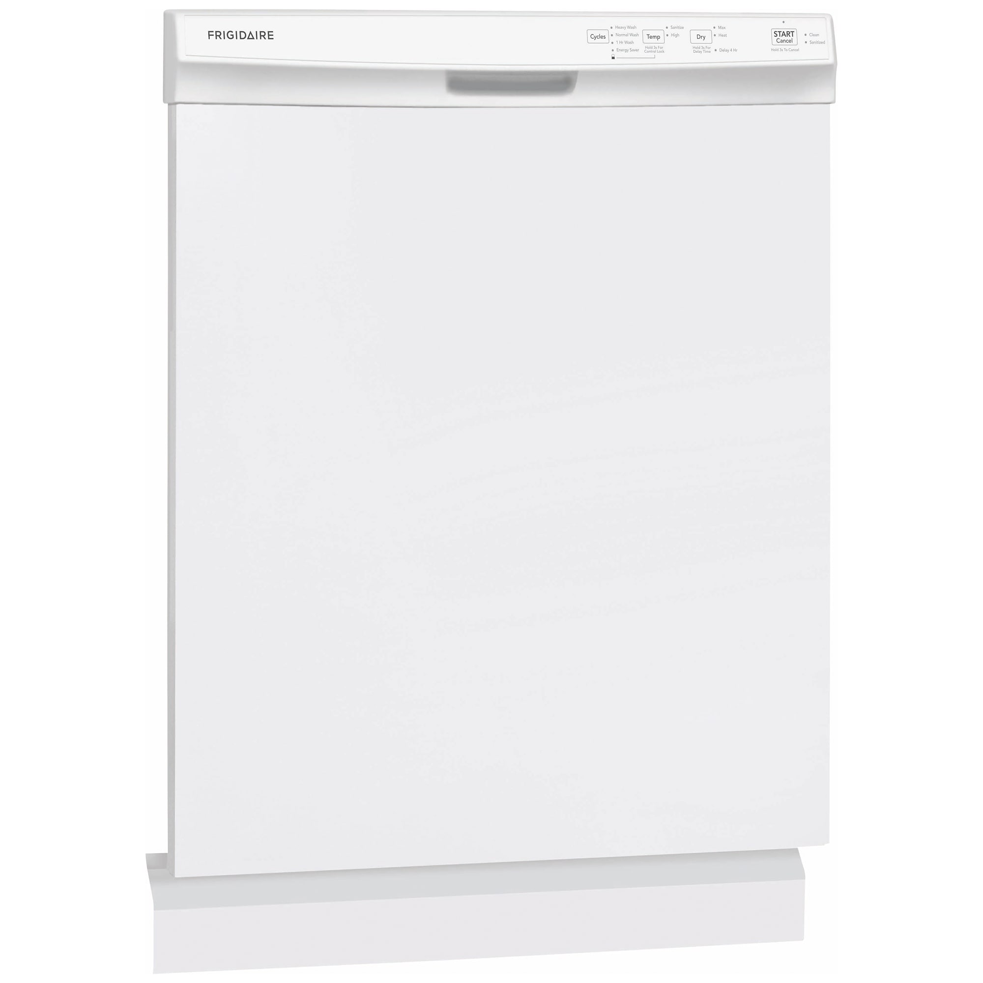 Frigidaire 24 in. Front Control Dishwasher with 54 dBa Sound Level, MaxDry & Pocket - White, White, hires