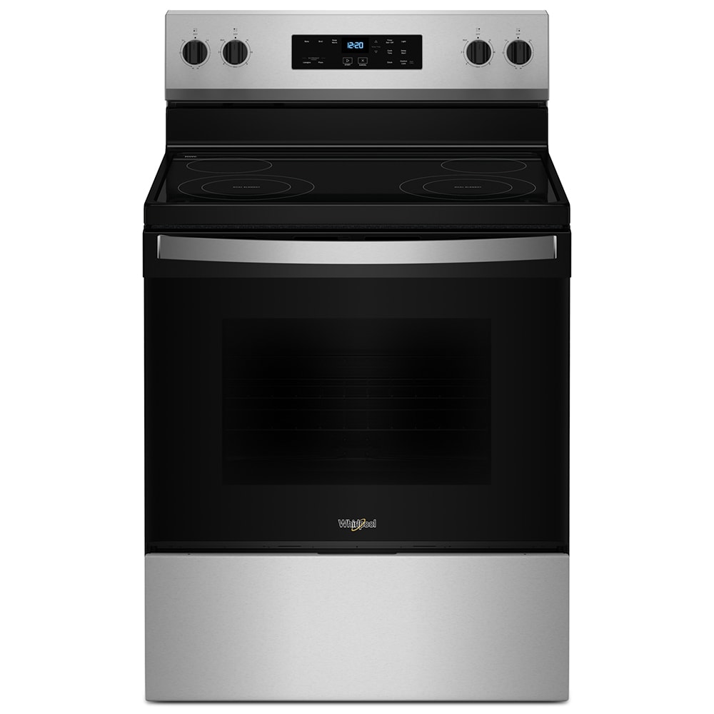 Whirlpool 30 in. 5.3 cu. ft. Electric Range with Radiant Burners - Stainless Steel, Stainless Steel, hires
