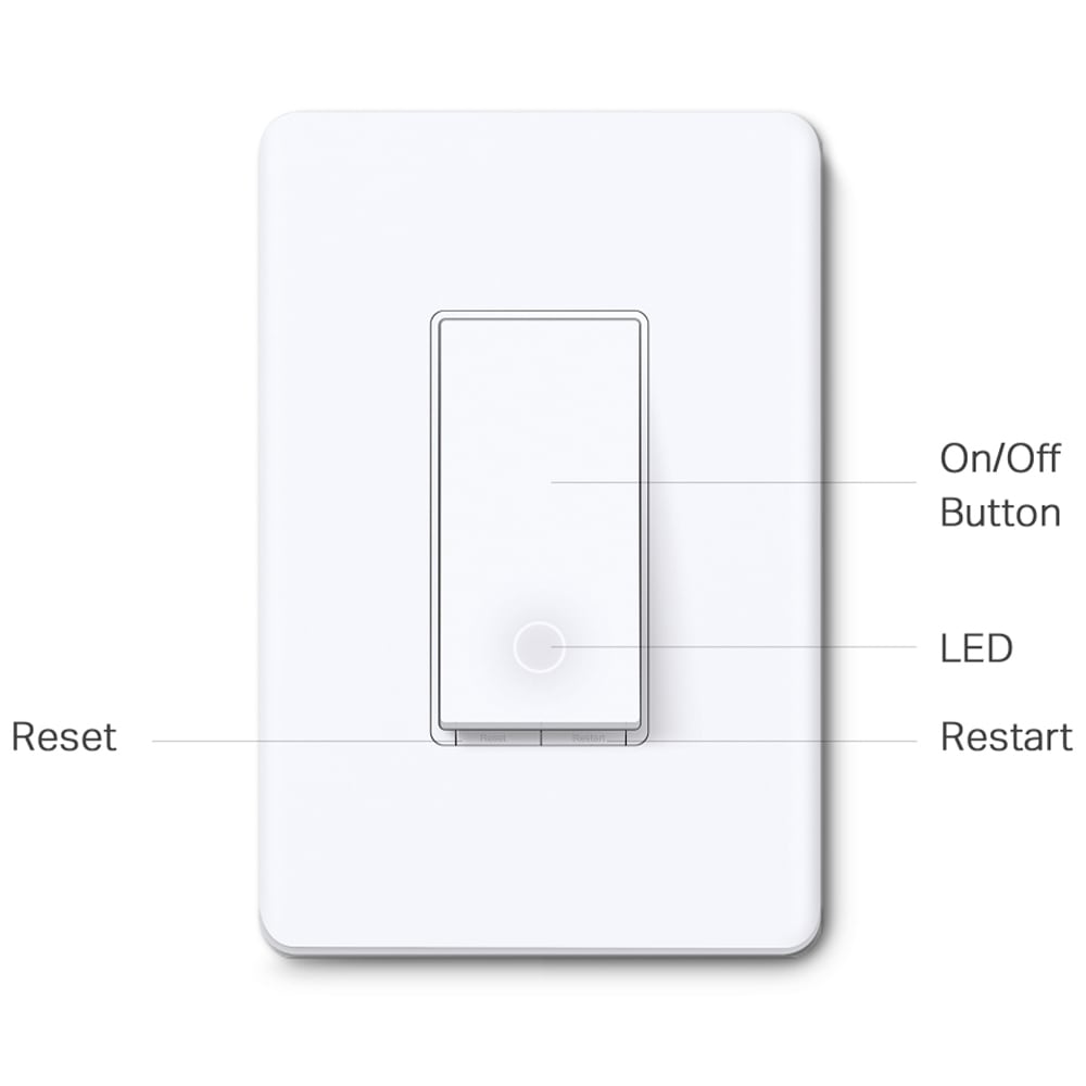 TP-Link - Tapo Smart Wi-Fi Light Switch with Matter - White, , hires