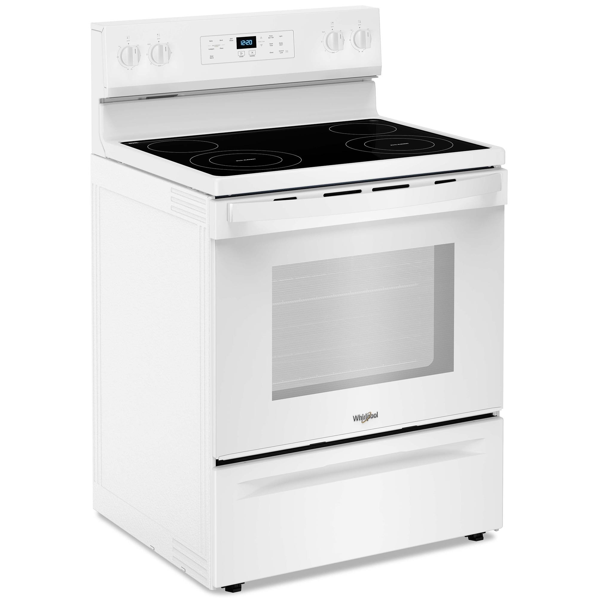 Whirlpool 30 in. 5.3 cu. ft. Electric Range with Radiant Burners - White, White, hires