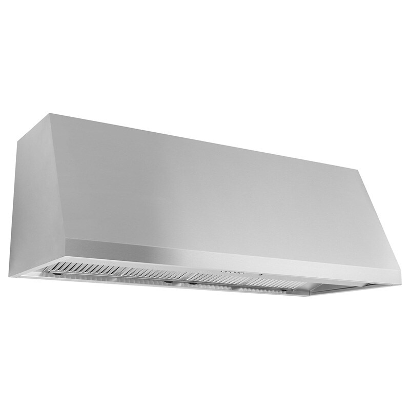 GE Profile 48 in. Smart Ducted Canopy Pro Style Style Range Hood with 1220 CFM & 3 LED Lights - Stainless Steel, , hires