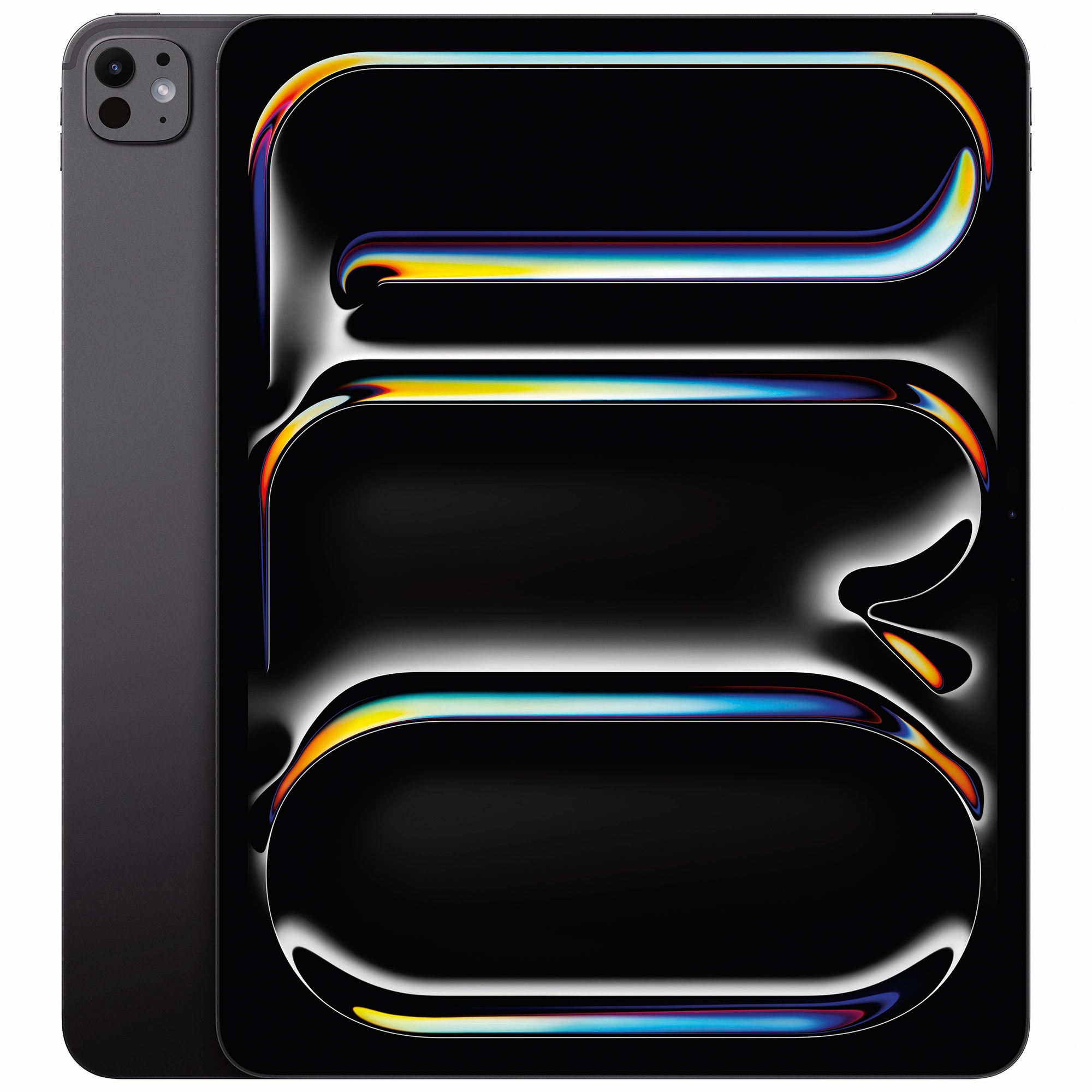 Apple - 13-inch iPad Pro (Latest Model) M4 chip Wi-Fi 256GB with OLED - Space Black, Space Black, hires