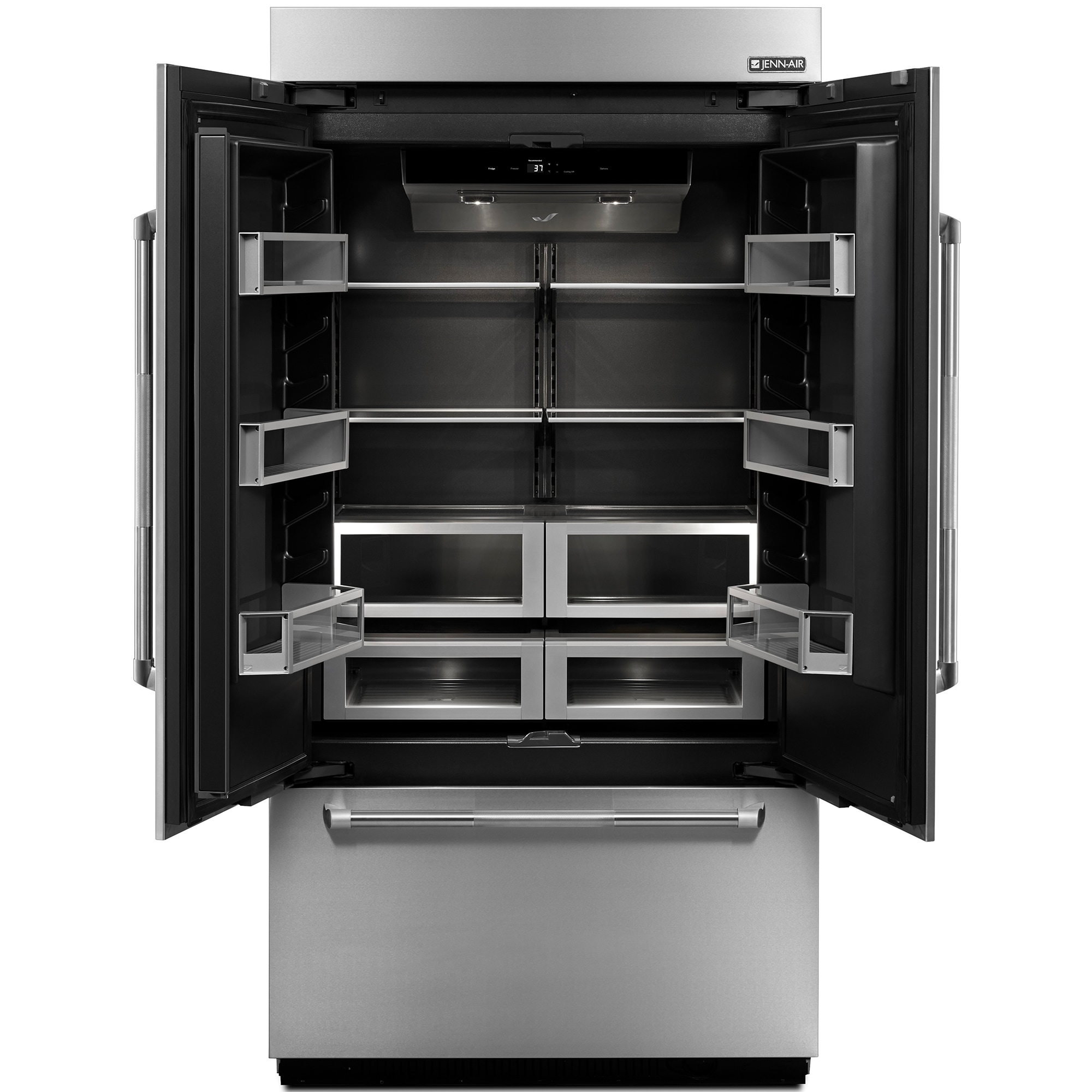 JennAir 42 in. 24.2 cu. ft. Built-In Counter Depth French Door Refrigerator with Ice Maker - Custom Panel Ready, , hires