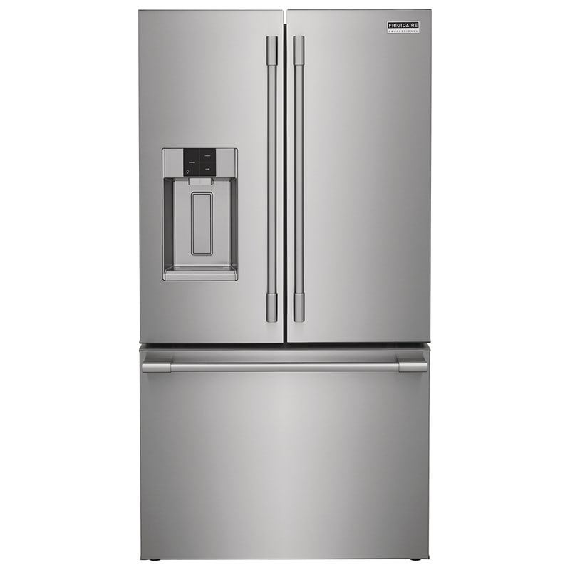 Frigidaire Professional 36 in. 22.6 cu. ft. Counter Depth French Door Refrigerator with Ice & Water Dispenser - Stainless Steel, , hires