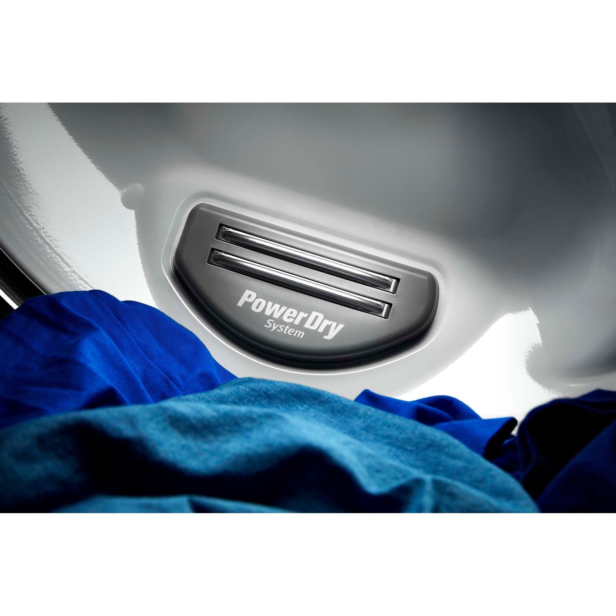 Maytag 27 in. 7.3 cu. ft. Smart Stackable Electric Dryer with Extra Power Button, Industry-Exclusive Extra Moisture Sensor, Sanitize & Steam Cycle - Metallic Slate, Metallic Slate, hires