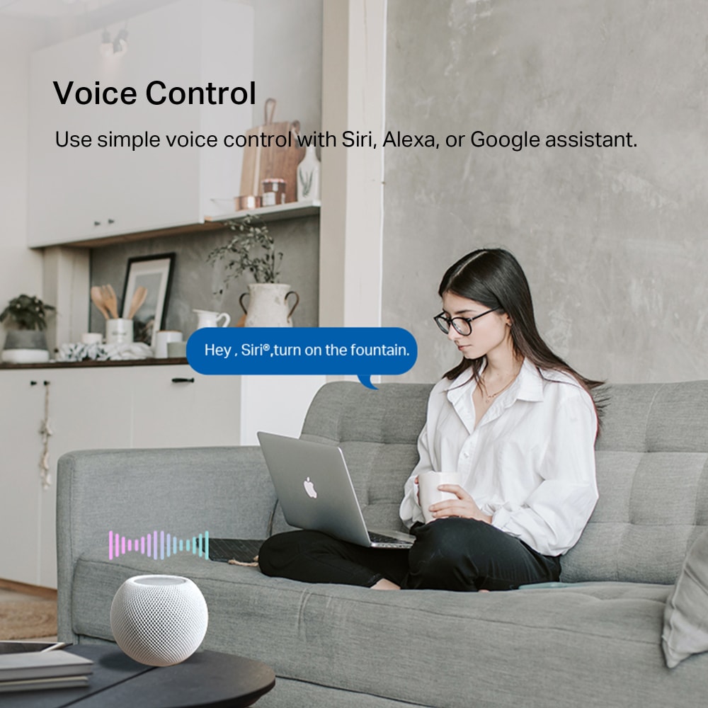 TP-Link - Tapo Smart Wi-Fi Outdoor Plug with Matter - Black, , hires