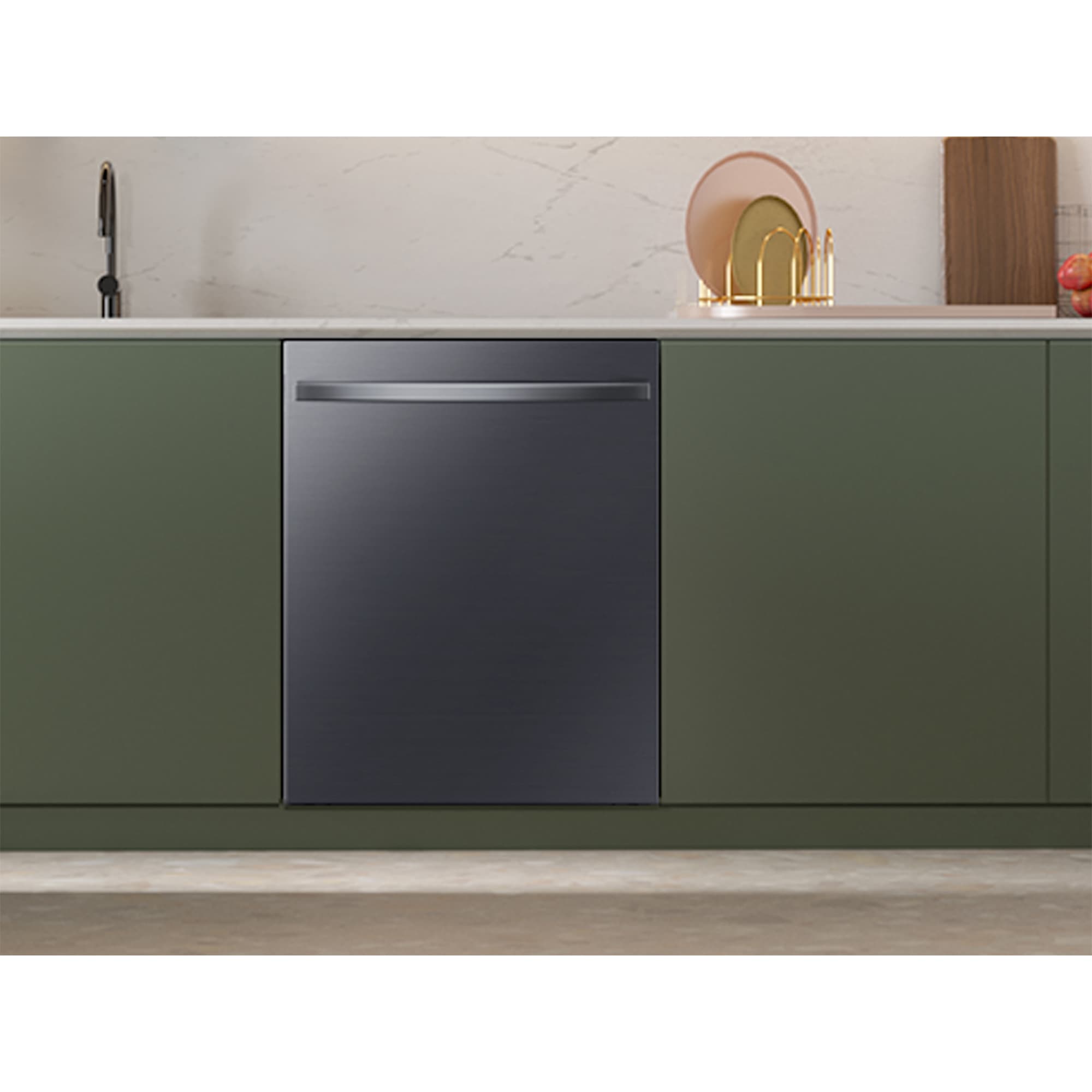 Samsung 24 in. Top Control Smart Dishwasher with 46 dBa Sound Level & 3rd-Rack - Matte Black Steel, , hires