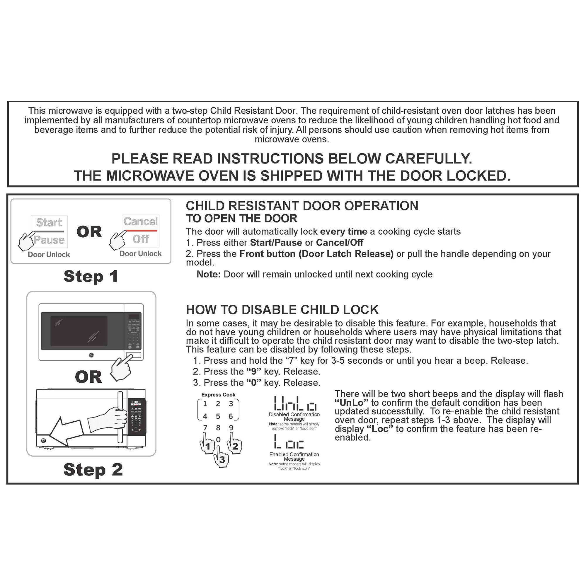 GE 17 in. 0.7 cu. ft. 700W Countertop Microwave - White, White, hires