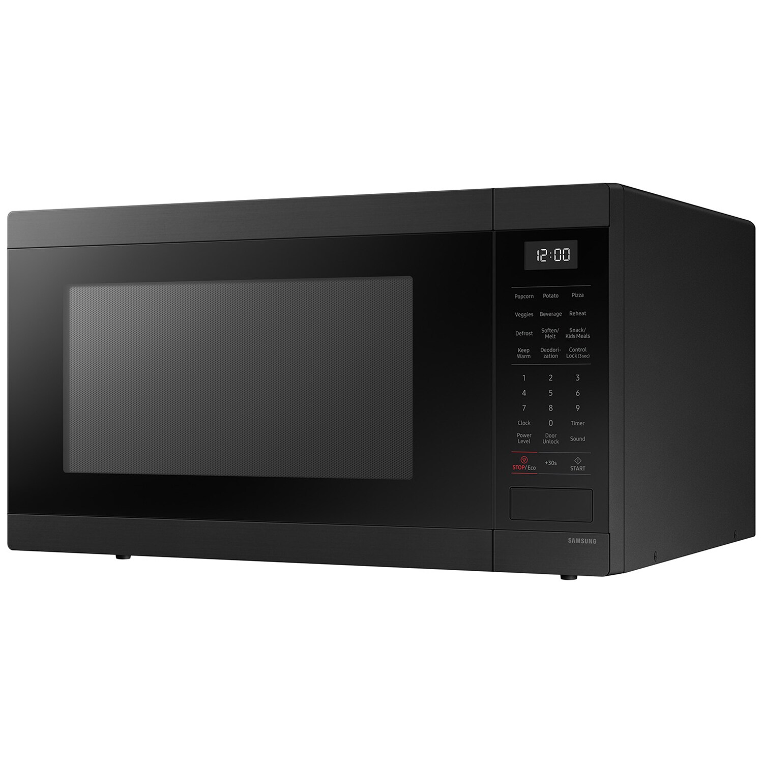 Samsung 24 in. 1.9 cu. ft. 900W Countertop Microwave with Sensor Cooking - Matte Black Steel, , hires