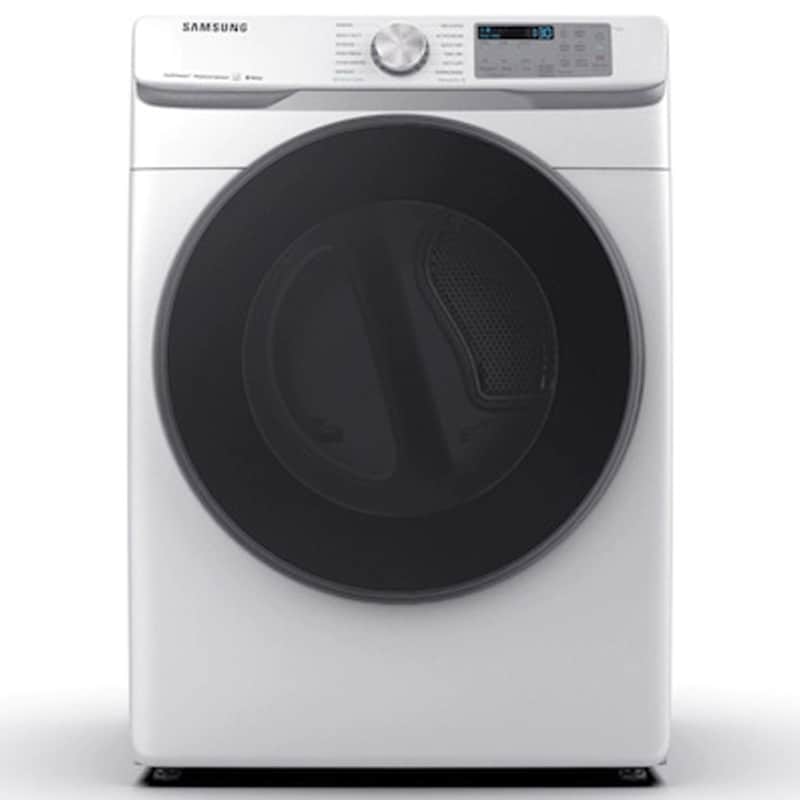 Samsung 27 in. 7.5 cu. ft. Smart Stackable Electric Dryer with Sanitize+, Steam Cycle & Sensor Dry - White, White, hires