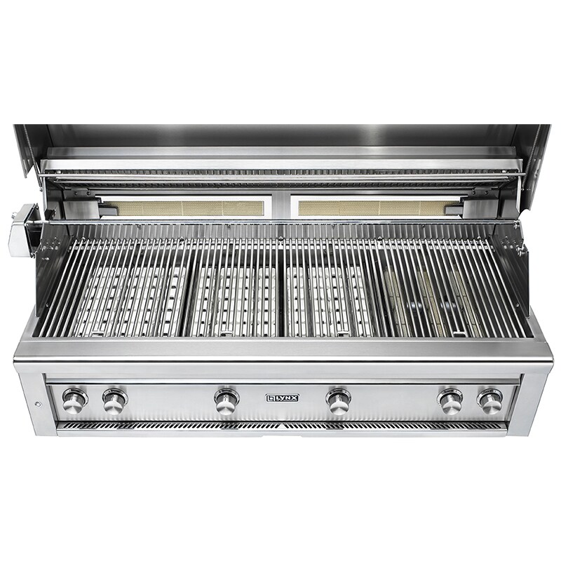 Lynx Professional 54 in. 4-Burner Natural Gas Grill with Rotisserie & Smoker Box - Stainless Steel, , hires