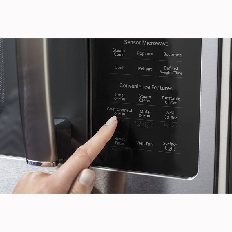 GE Profile 30 in. 1.7 cu. ft. 950W Over-the-Range Microwave with 300 CFM, Convection & Sensor Cooking - Stainless Steel, Stainless Steel, hires