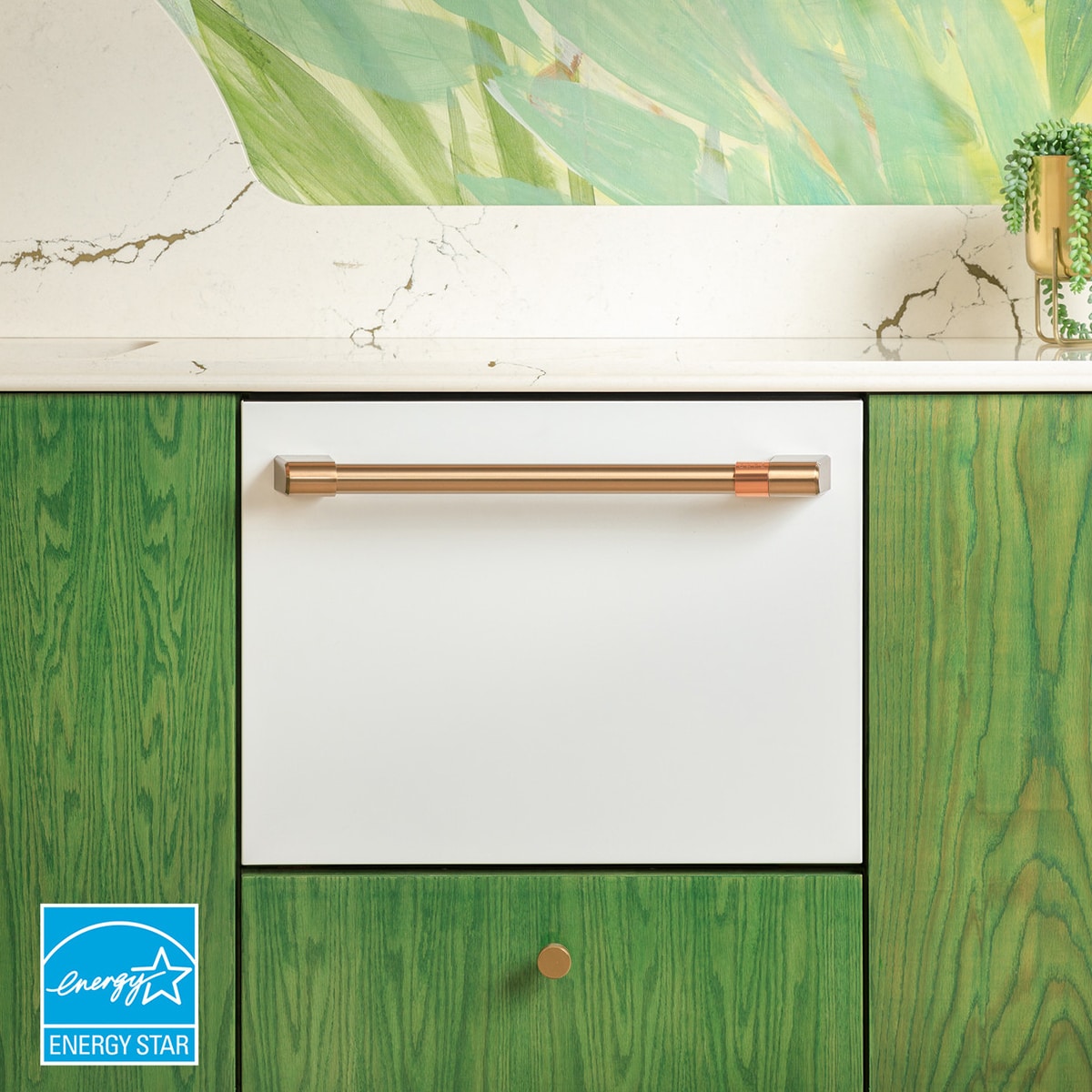 Cafe 24 in. Smart Dishwasher with Top Control & 45 dBa Sound Level - Stainless Steel, , hires