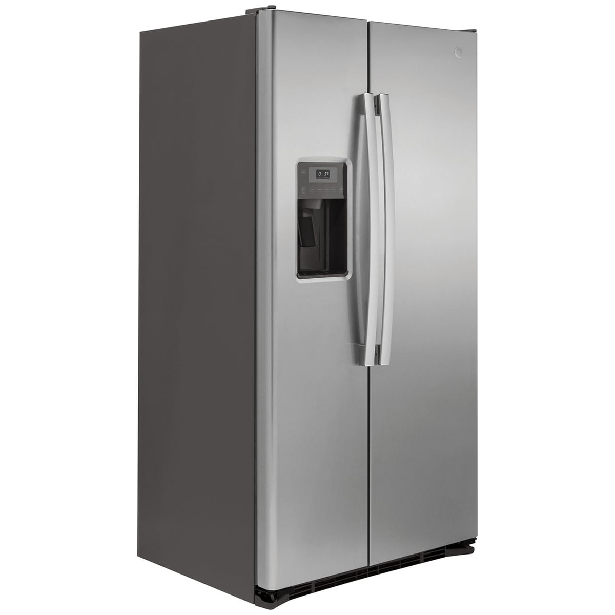 GE 36 in. 21.9 cu. ft. Counter Depth Side by Side Refrigerator with Ice & Water Dispenser - Stainless Steel, Stainless Steel, hires